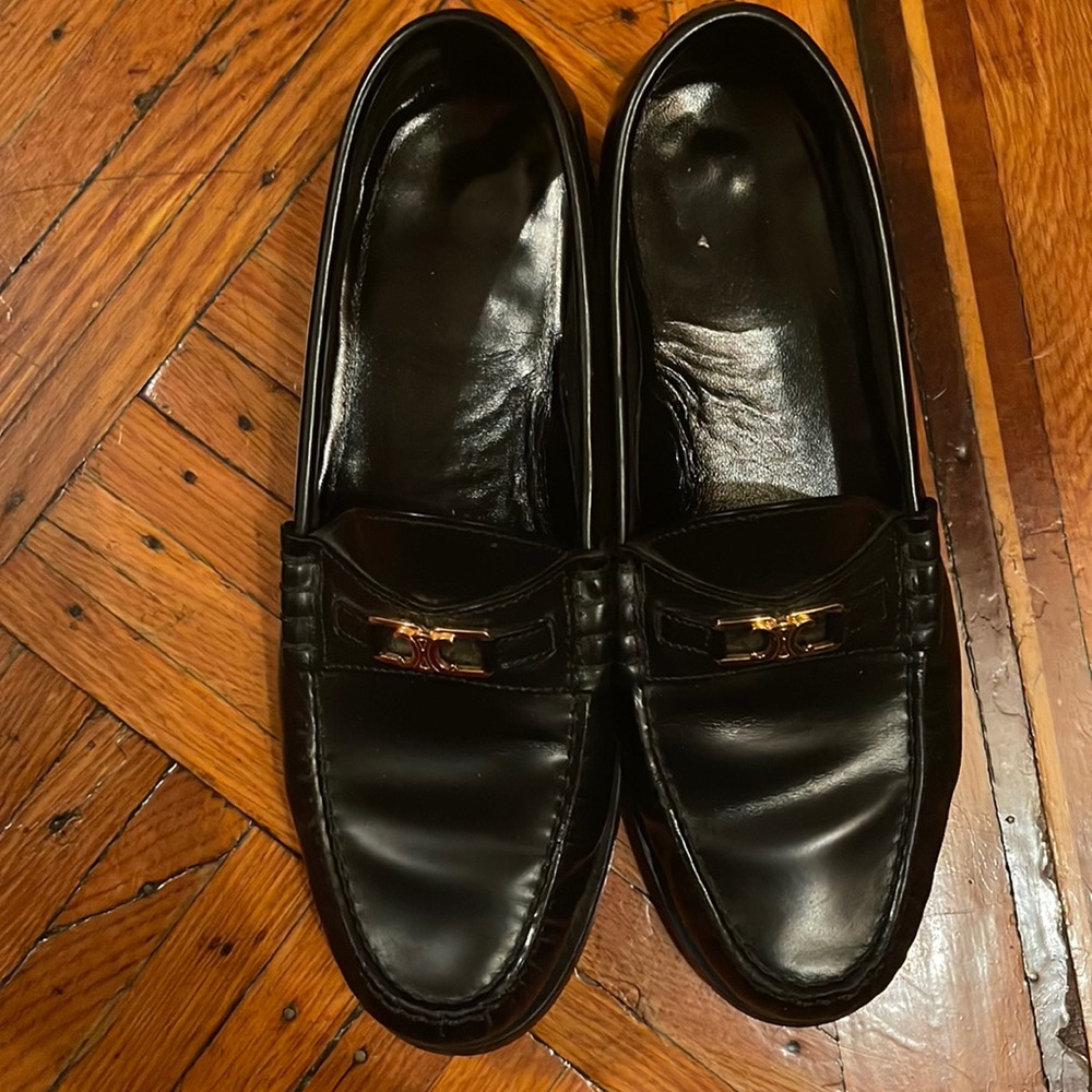 Includes box and dust bugs! Celine classic black loafers